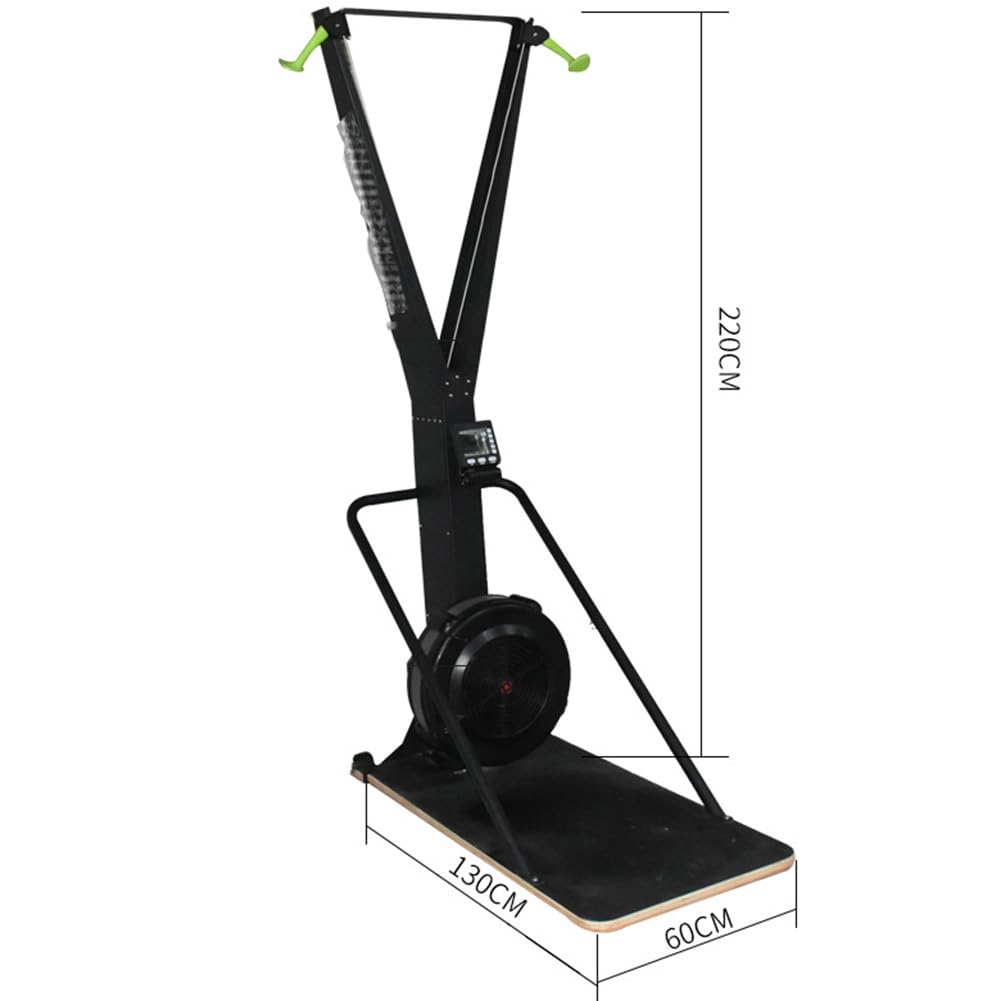 UPWONEA Gym Wind Resistance Ski Machine, Ski Simulator, Aerobic Fitness Ski Machine, Indoor Strength Training Home Fitness Equipment, Endurance Training