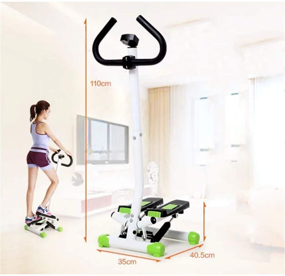 ZHCWEP Stepper Stepping Machine Indoor Fitness Stair Stepper Adjustable Fitness Exercise Machine Cardio Exercise Training Machine Twisted Dish with Handle for Beginners and Advanced Users