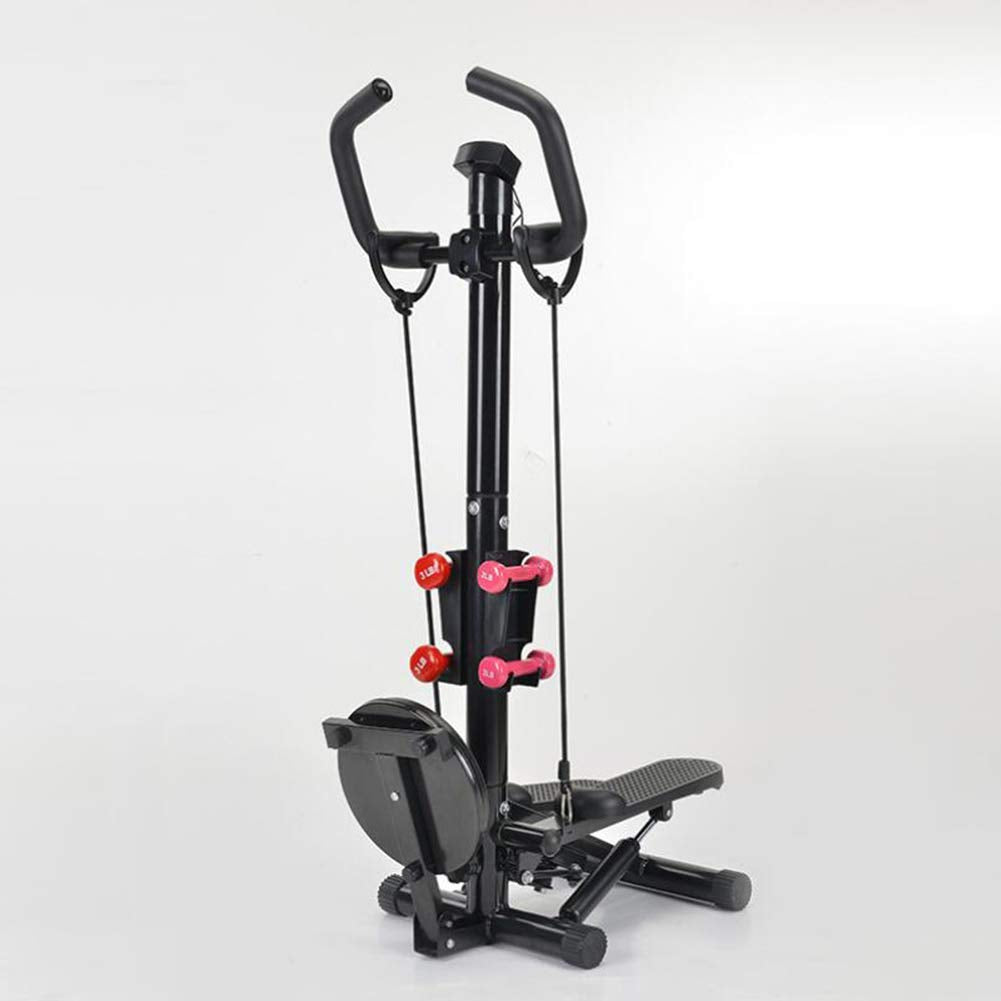 Stepper,Home Fitness Machine - Stair Swing Legs Trainer Machine with Wireless Training Computer and Handrail - Up-Down for Beginners and Advanced Users