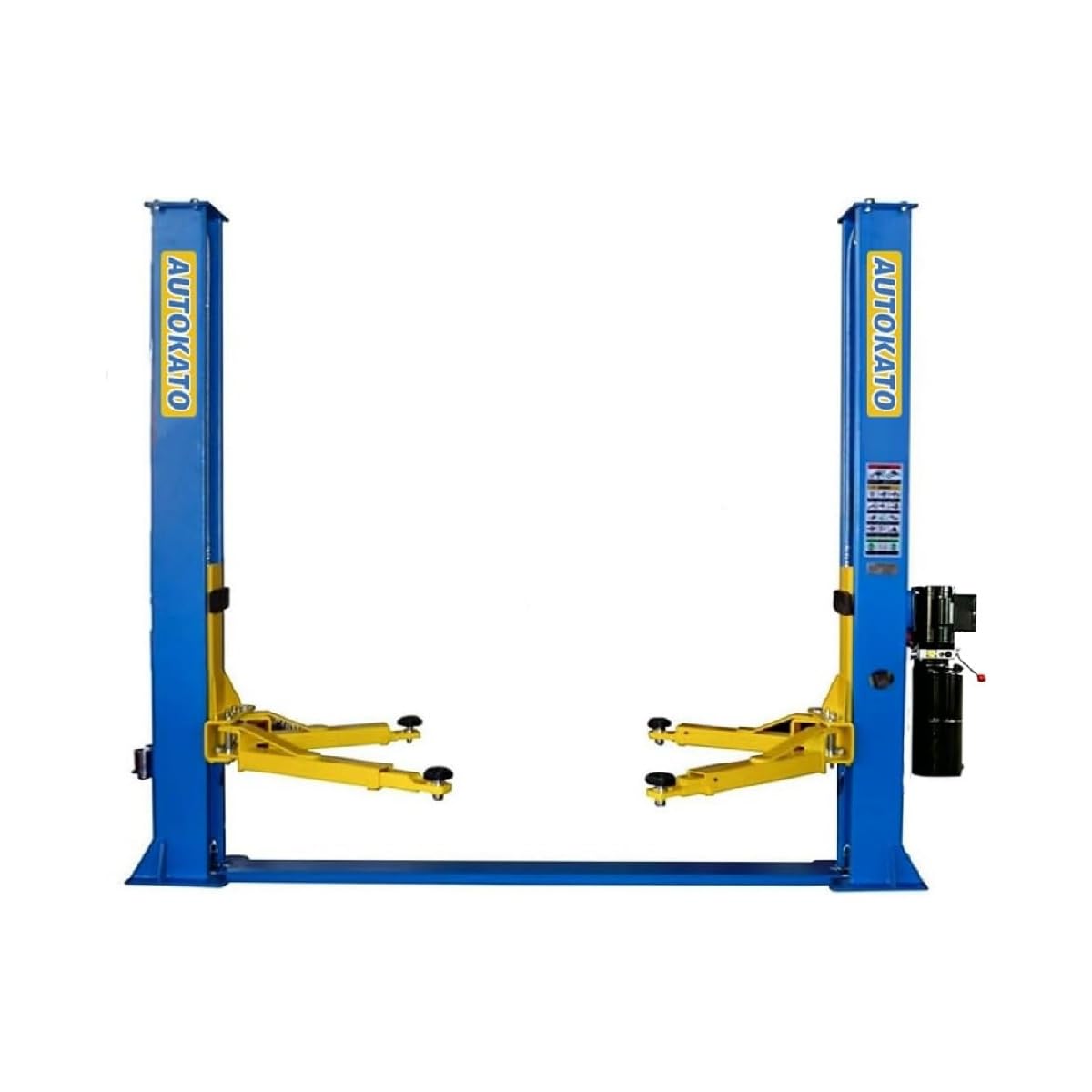 AK-H115Z Two Post Car Lift, 4.0HP 11,000 lbs Capacity, Hydraulic Vehicle Lift with Dual Point Lock Release, CE Certified 2 Post Lift