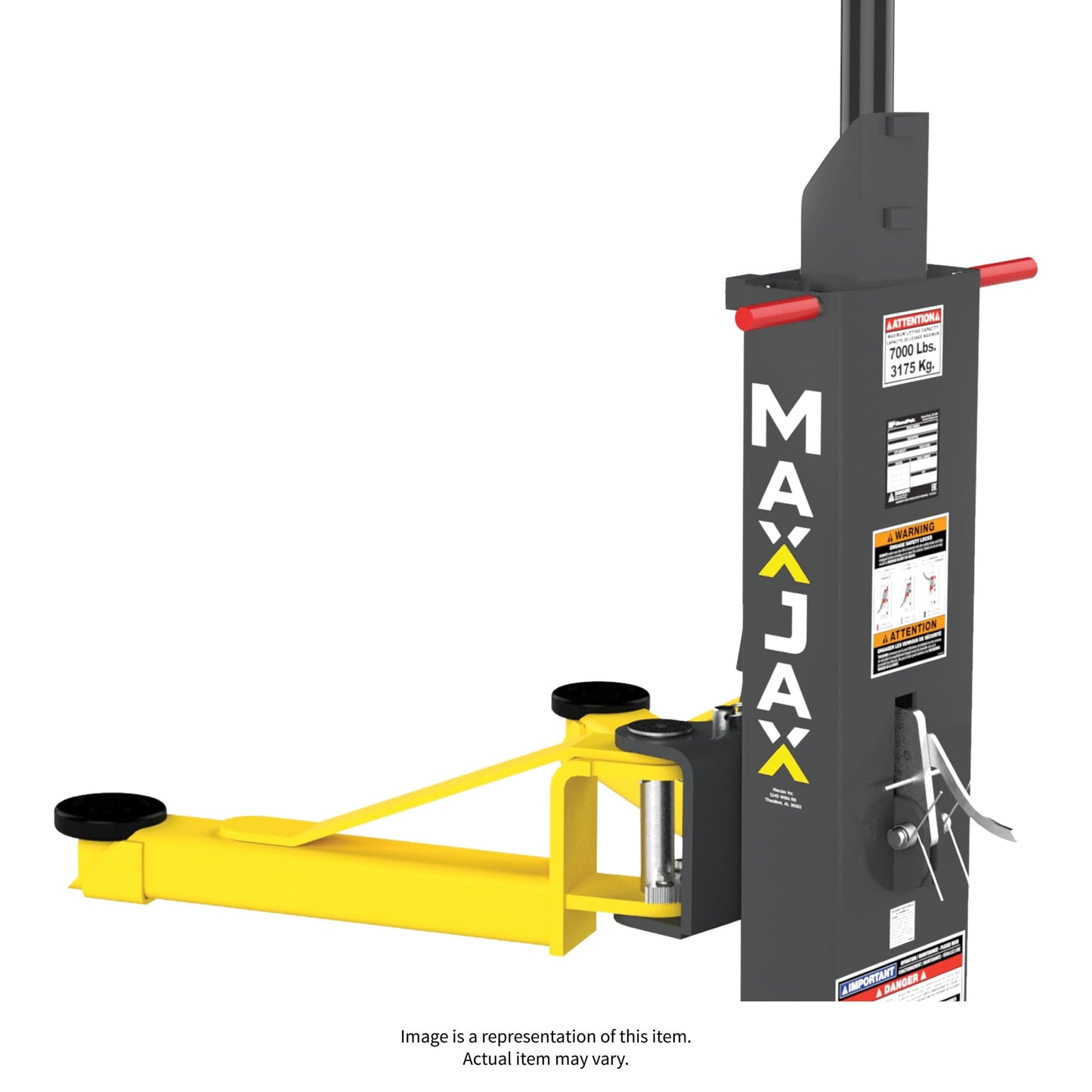 BendPak Maxjax M7K Auto Lift - 7000lb Capacity Two Post Portable Garage Car/Vehicle/Automobile Lift - Home/Garage/Shop/Mechanic Use