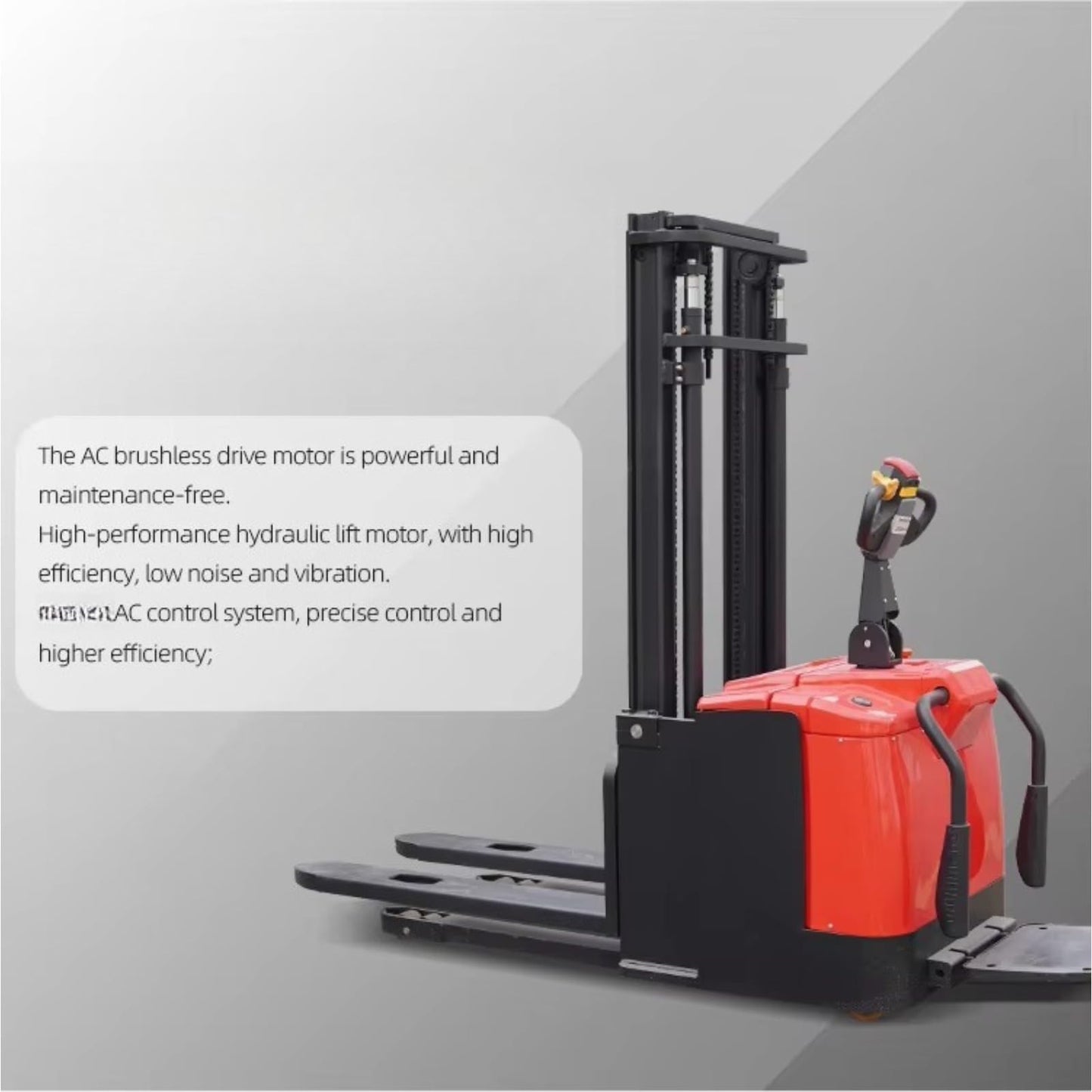 Full Electric Pallet Jack Stacker 1000kg 1500kg 3000mm Lift Height Adjustable Fork Hand Push Stacker for Workshop Material Handling and Pallet Stacking