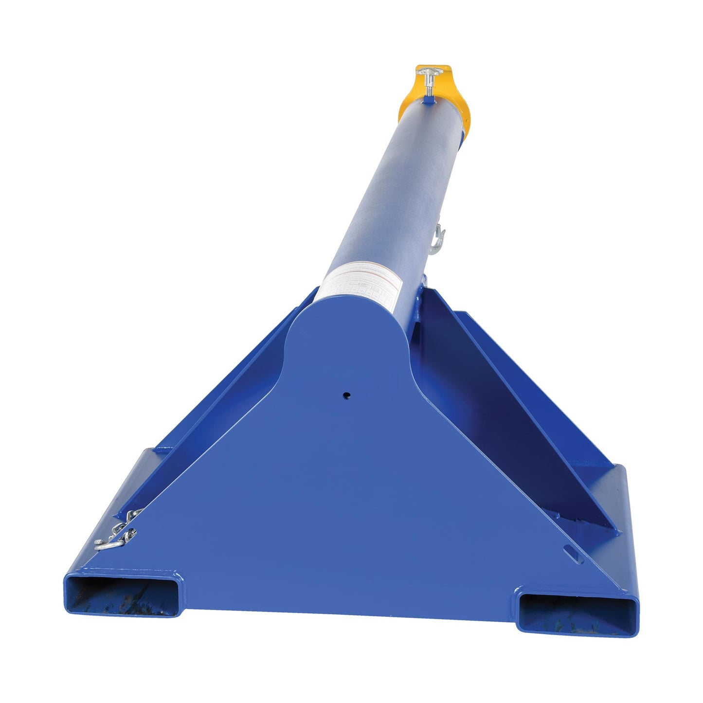 Vestil LM-1T-4-30 Steel Telescoping Lift Boom 30 In. Fork Pocket Center 4,000 Lb. Capacity Blue and Yellow
