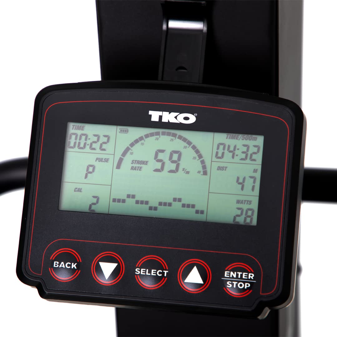 TKO AirRaid Ski Exercise Machine with 10 Setting Wind Resistance | Get a High Impact Cardio Workout | A Must Have Indoor Exercise Equipment