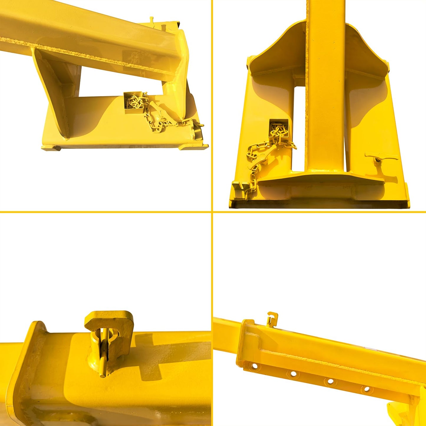WYDDDARY Adjustable Mobile Crane Lifting Hoist Truss Jib Boom 11023.11LbS Capacity Forklift Telescopic Boom for Forklift Towing Handling(Angle Fixation)