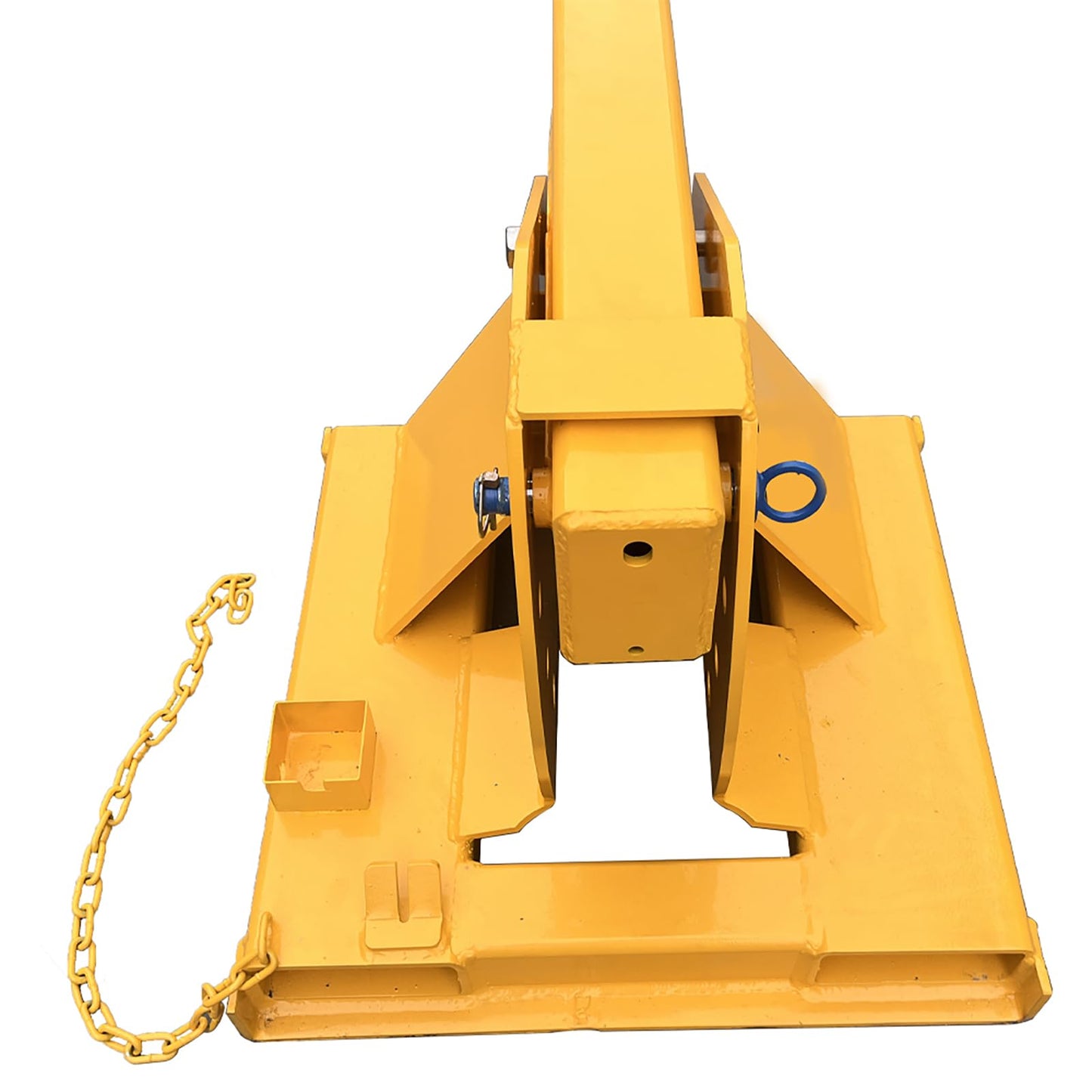 BEILOCKERY 3T/6600LBS Forklift Telescopic Arm with Adjustable Tilt Angle 0-75°, 7-12FT Mobile Crane Lifting Hoist Truss Jib Boom with Hook, Multi-Functional Accessories for Forklifts Cranes