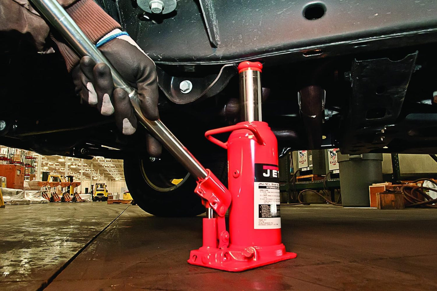 Jet 8-Ton Hydraulic Bottle Jack w/Handle (JHJ-8)