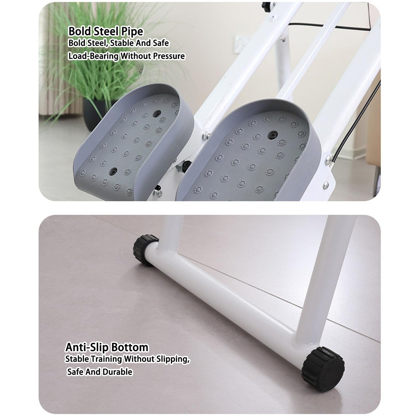 Vertical Climber Machine with LCD, Foldable Vertical Climber Exercise Machine for Home Gym, Stair Stepper Machine for Full-Body Workout, Adjustable Handlebars, Easy to Assemble