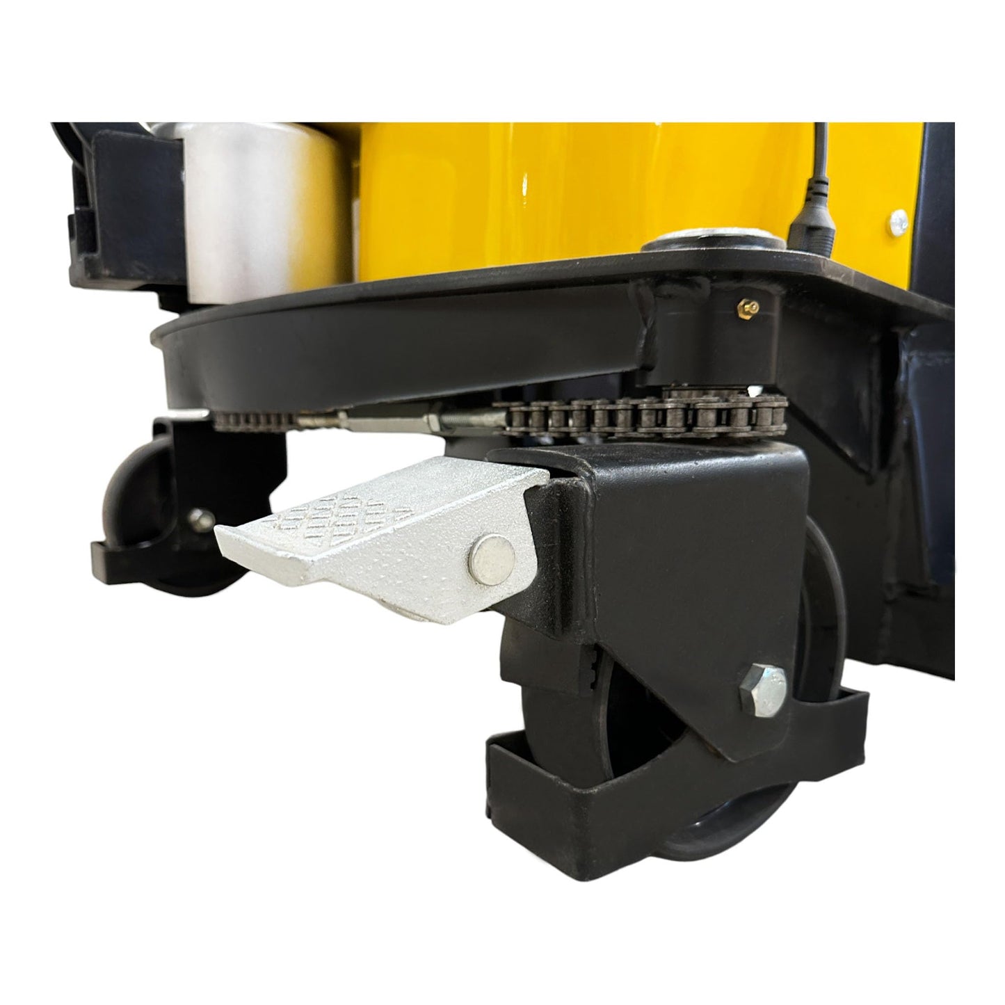 HOC EMS1035W SEMI Electric Wide Leg Pallet Stacker 2204 LBS 1000 KG Load Capacity + 138 INCH Height Capacity + Adjustable Frame Legs - North American Made