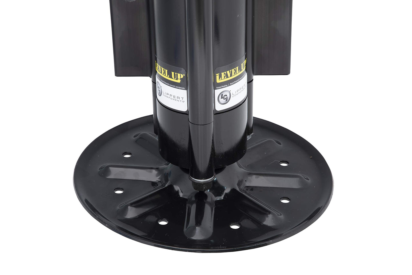 Lippert Level Up Replacement Hydraulic Landing Gear Jack for 5th Wheel RVs and Travel Trailers, 14,000-lbs. Lift Capacity, Aluminum, 9" Diameter Footpad, 27-7/16" Height - 433469