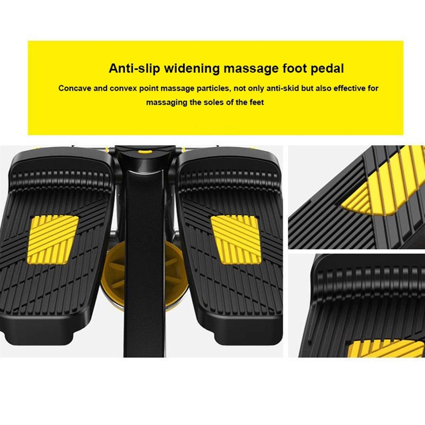 Stepper,Mini-Swing Portable Twist Stair Twisting Step Fitness Machine Household Installation Free with Adjustable Resistance Bands and Monitor