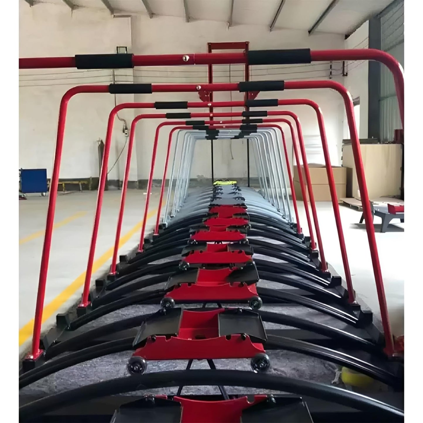 Ski Trainer Machine, Indoor Ski Simulator Trainer, Full-Body Cardio Exercise Machine for Accurate Skiing Motion, Great for Hockey, Ice Skating & Tennis Training
