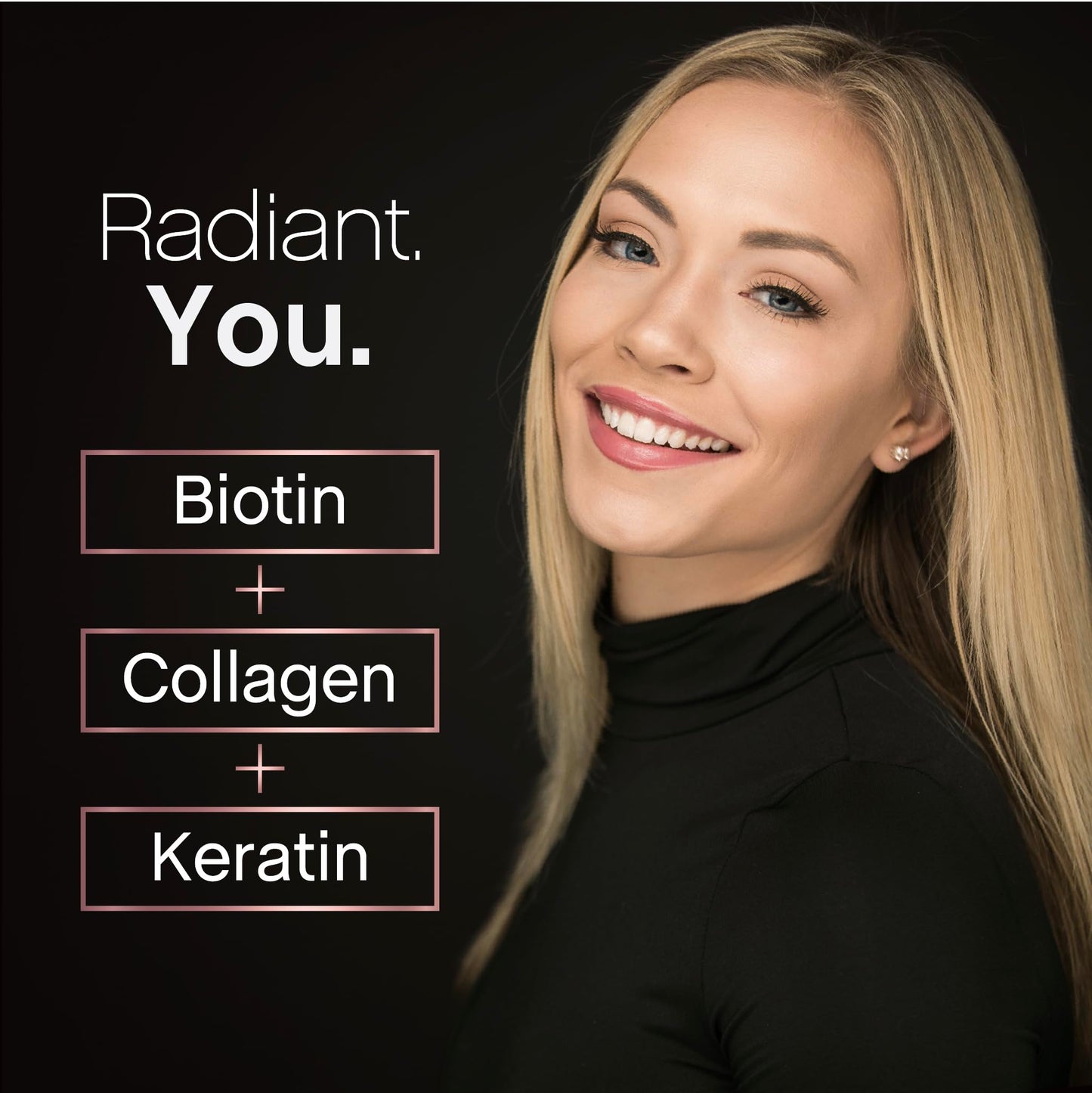 NeoCell Biotin Collagen Keratin Supplement | 80000mcg | 60 Capsules | Beauty B-Complex | Plus Hyaluronic Acid | Hair, Skin, and Nails