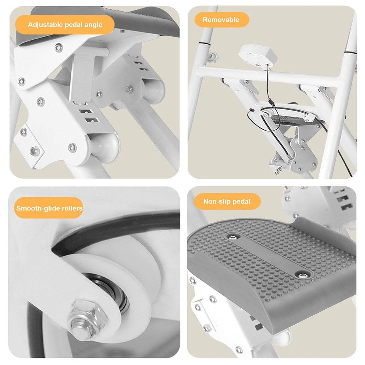 Vertical Climber Exercise Machine, Stair Master for Home Gym, Stair Stepper Machine for Full-Body Workout, Foldable Climbing Machine with Adjustable Incline/High