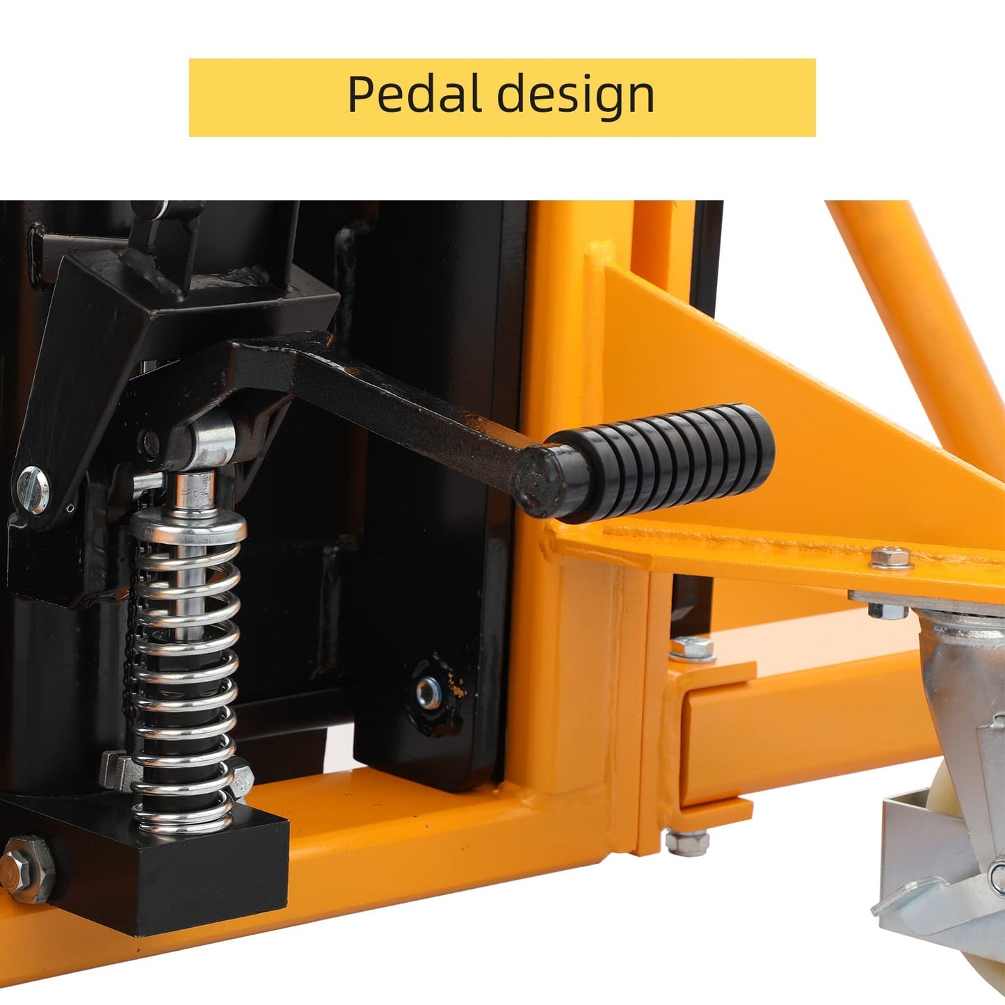 APOLLOLIFT 2 Pices Manual Stacker 2200lbs Capacity 63" Lift Height Pump Fixed Leg Lift Truck Pallet Stacker Suitable for Open Bottom Pallet
