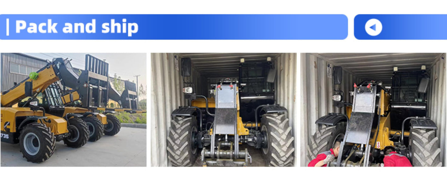 6-8 TON High-Reach Telescopic Forklift Loader – 4–10m Telehandler for Construction, Mining & Warehouse Use