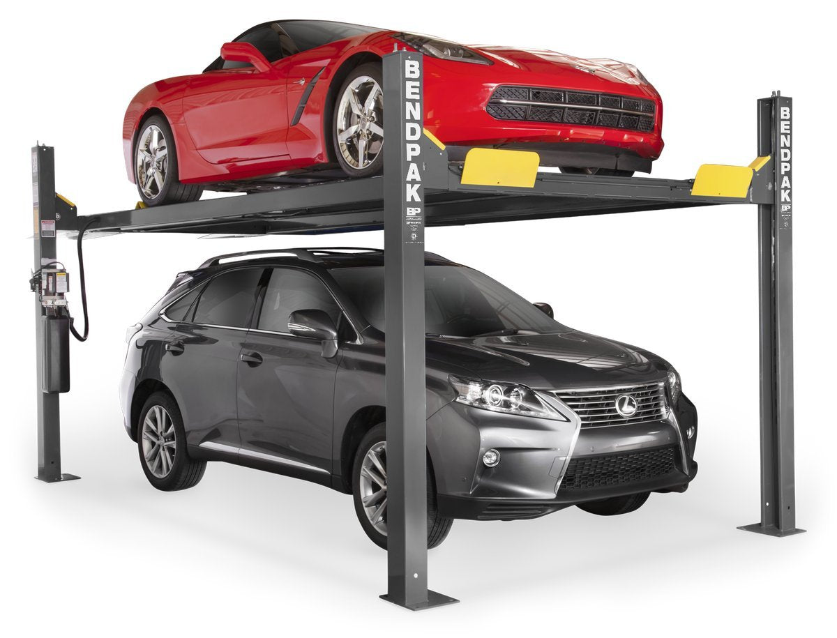 BendPak HD-9XW - 9000lb Capacity 4 Post Car/Vehicle/Auto Lift - Standard Width/High Lift - Garage/Shop/Mechanic - (220V)