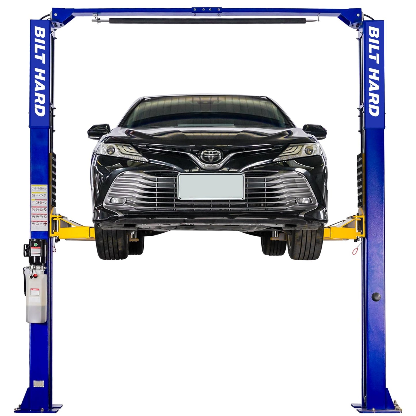 BILT HARD Two Post Car Lift 10000 LBS Capacity, 3HP 1PH Clearfloor Automotive Vehicle Lifts with Single Point Release, 4.5Ton 2 Post Overhead Auto Truck Tractor Lift 220V 60HZ