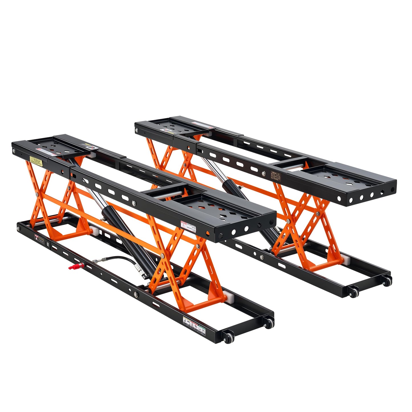 SPECRAFT 5000 LBS Portable Car Lift, Heavy-Duty Hydraulic Quick Jack with 20.1" Max Height, Multi-Safety Lock Bars & Wheels, Adjustable Scissor Lift for Cars, SUVs, Light Trucks, Garage Use, Black