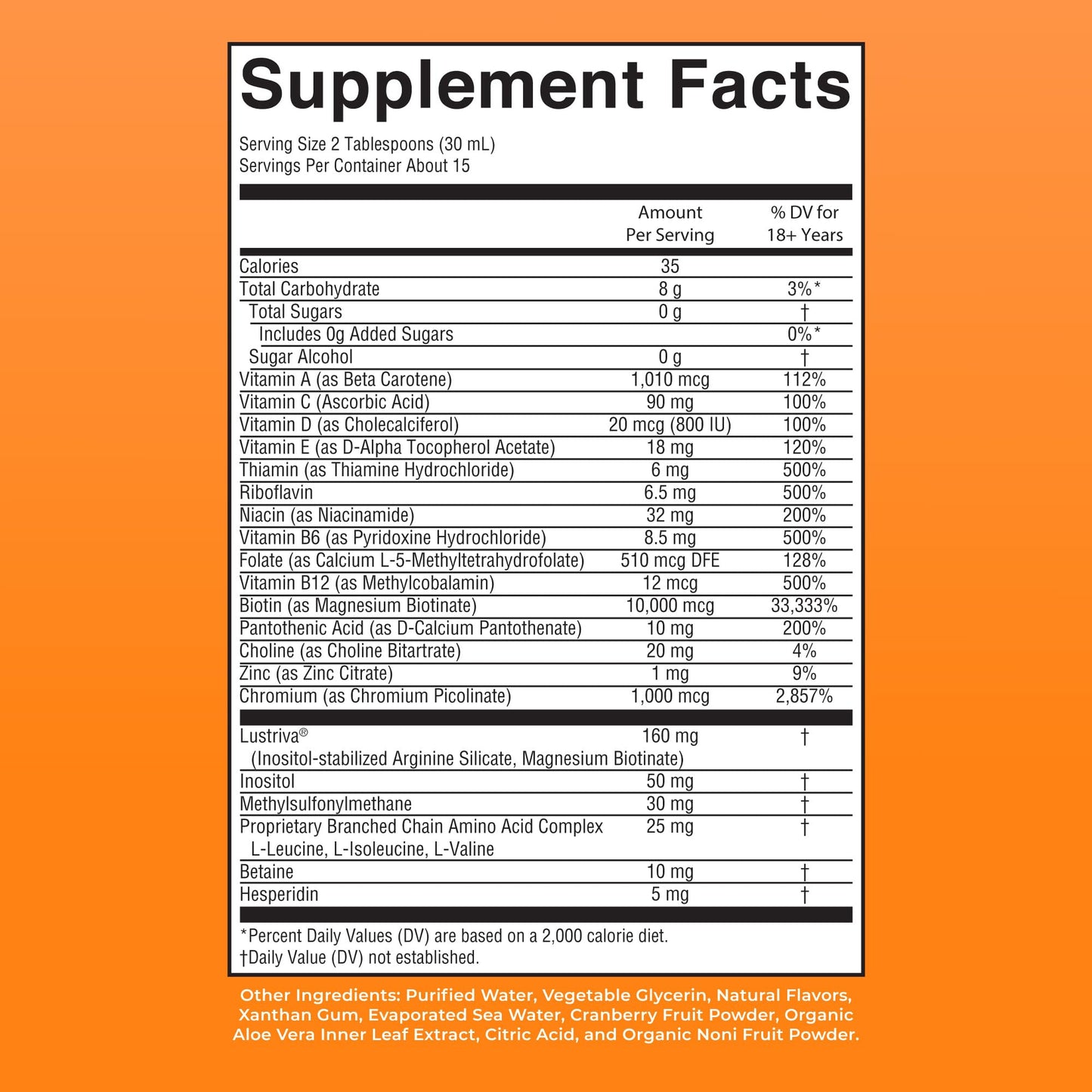 MARYRUTH'S Liquid Multivitamin+Hair Growth | Biotin 10000mcg | Lustriva Hair Growth Supplement | Clinically Tested in Women for Thicker Hair&Facial Wrinkle | Skin Care | Ages 18+ | 15.22 Fl Oz
