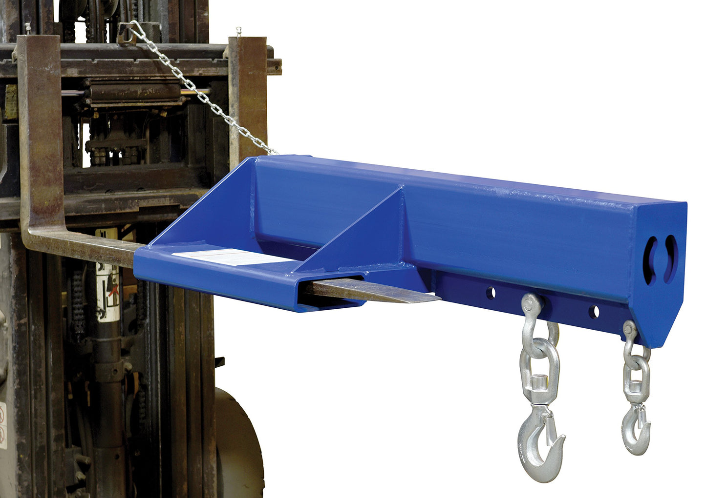 Vestil LMS-EBNT-40-8 Steel Shorty Non Telescoping Lift Boom 24 In. Fork Pocket Center 8,000 Lb. Capacity Blue