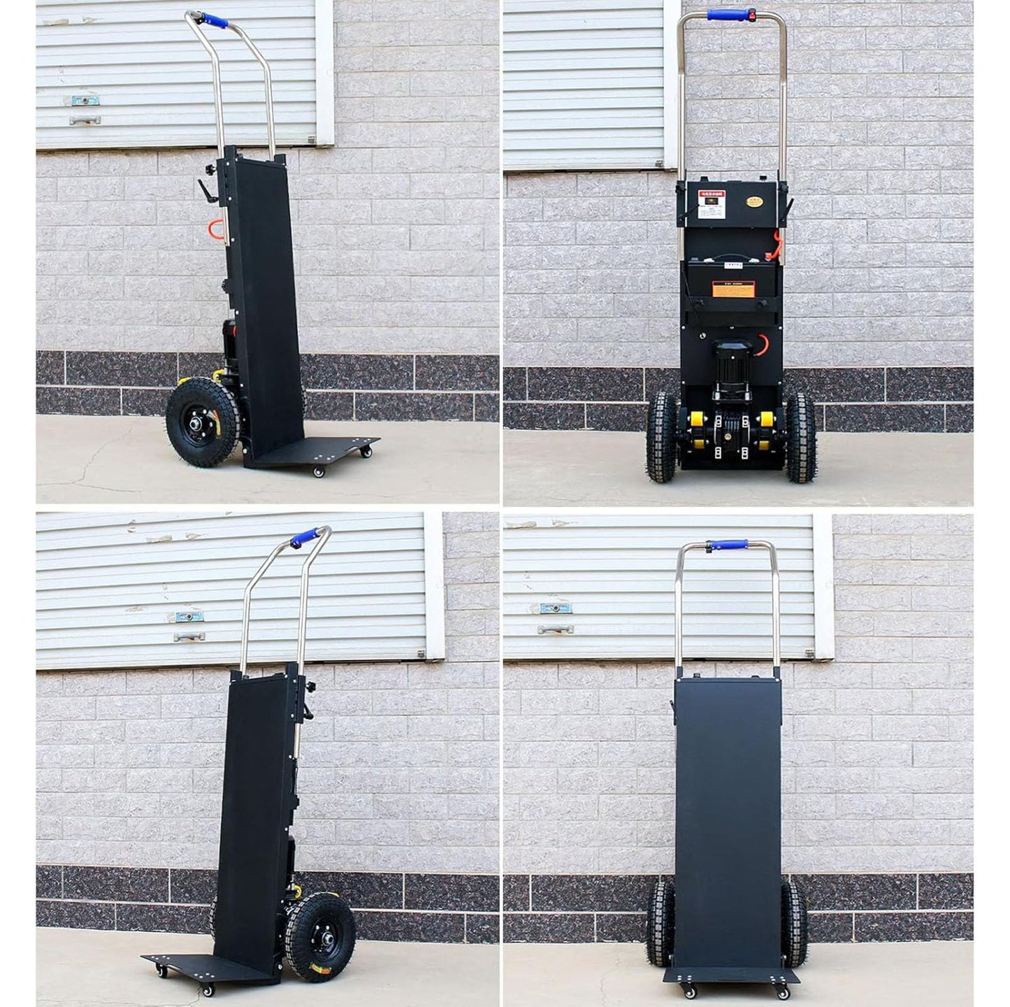 1200W Electric Stair Climber, Folding Sack Truck, Hand Truck Stair Climber, Electric Stair Climber Cart with Removable, for Straight & Curved Stairs