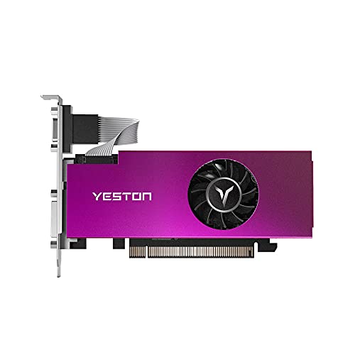YESTON AMD Radeon RX550 4G D5 LP Gaming Graphics Card Radeon Chill 4GB Memory GDDR5 128Bit 6000MHz VGA + HD + DVI-D GPU