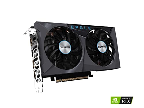 GIGABYTE GeForce RTX 3050 Eagle OC 8G Graphics Card, 2X WINDFORCE Fans, 8GB GDDR6 128-bit GDDR6, GV-N3050EAGLE OC-8GD Video Card