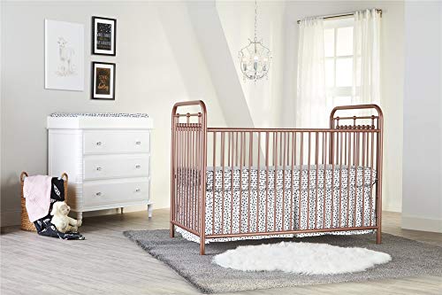 Little Seeds Sierra Ridge Tessa Rose Gold Metal Crib