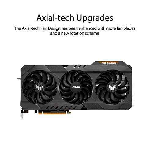 ASUS TUF Gaming AMD Radeon™ RX 6900 XT OC Edition Graphics Card (PCIe 4.0, 16GB GDDR6, HDMI 2.1, DisplayPort 1.4a, Dual Ball Fan Bearings, All-Aluminum Shroud, Reinforced Frame, GPU Tweak II)