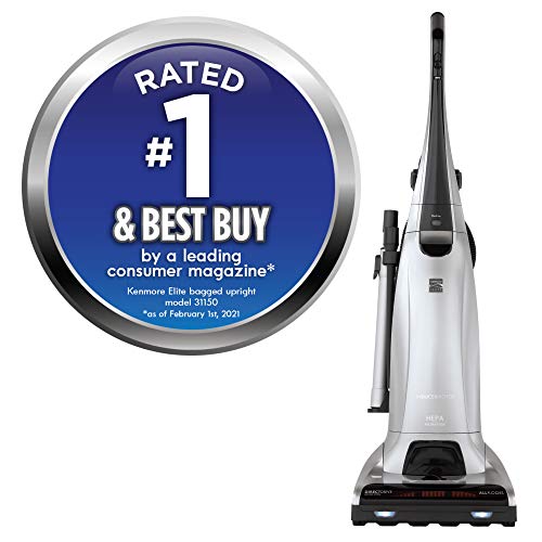 Kenmore Floor Care Elite Upright Bagged Vacuum, Silver