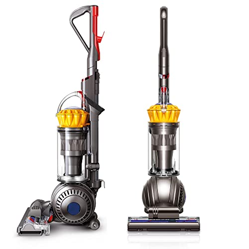 Dyson Ball Total Clean Upright Vacuum Cleaner I Bagless I HEPA Filtration I Washable Filter I Self Adjusting Cleaner Head I Instant Release Wand I Hygienic Bin Emptying I Iron/Yellow + USB-C Adapter