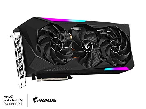 AORUS Radeon RX 6800 XT Master 16G Graphics Card, MAX-Covered Cooling, 16GB 256-bit GDDR6, GV-R68XTAORUS M-16GD Video Card