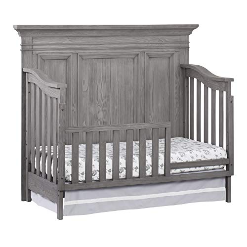 Oxford Baby Westport 4 in 1 Convertible Crib, Dusk Gray