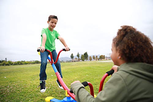 Kids Outdoor Backyard Playground Seesaw: Swivels and Rotates 360 Degrees Teeter Totter at Home for Youth Junior Age 3 4 5 6 7 8