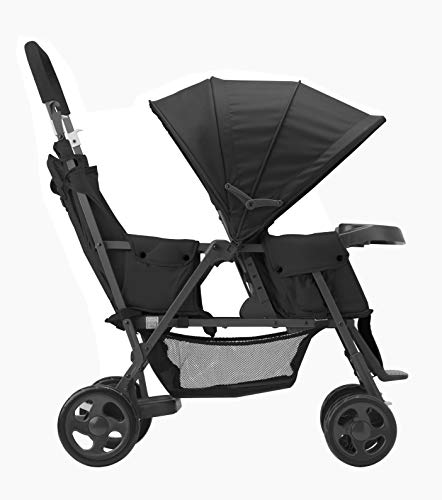 Joovy Caboose Too Graphite Stand-On Tandem Stroller, Black