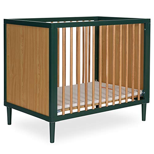 Dream On Me Lucas Mini Modern Crib with Rounded Spindles