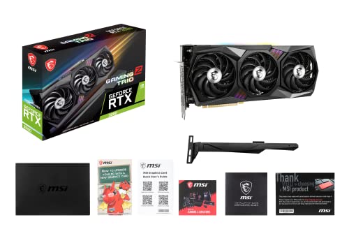 MSI Gaming GeForce RTX 3080 LHR 12GB GDRR6X 384-Bit HDMI/DP Nvlink Torx Fan 4 RGB Ampere Architecture OC Graphics Card (RTX 3080 Gaming Z Trio 12G LHR)