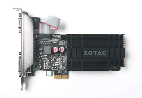 ZOTAC GeForce GT 710 1GB DDR3 PCIE x 1 , DVI, HDMI, VGA, Low Profile Graphic Card (ZT-71304-20L)