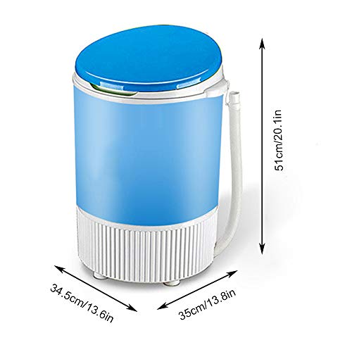TQMB-A Portable Washing Machine, Mini Compact Single Tub Laundry Washer,4.5Kg Household Small Semi-Automatic Spin Dryer for Apartment Hotel Dorm Camping,Pink