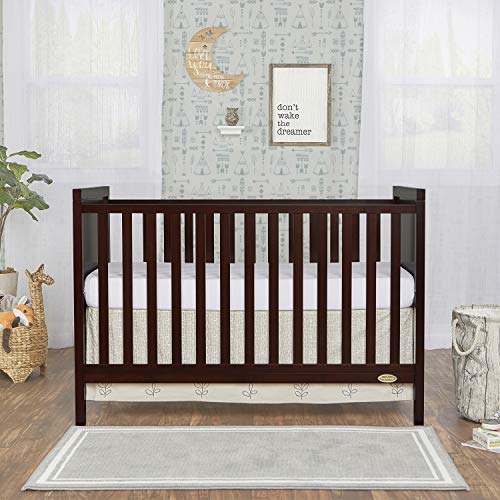 Dream On Me Springfield 3-in-1 Convertible Crib in Espresso, Greenguard Gold Certified