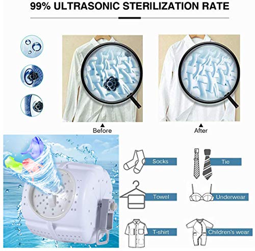 CHLXI 2020 Portable Non-Electric Manual Washing Machine,Hand-Operated Cranking Rotary Mini Washer Dryer Compact Design for Apartments, Hotel,Dormitory,Camping Dorms College Rooms Laundry Alternative