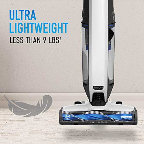 Hoover ONEPWR Evolve Pet Cordless Small Upright Vacuum Cleaner, Lightweight Stick Vac, For Carpet and Hard Floor, BH53420V, White