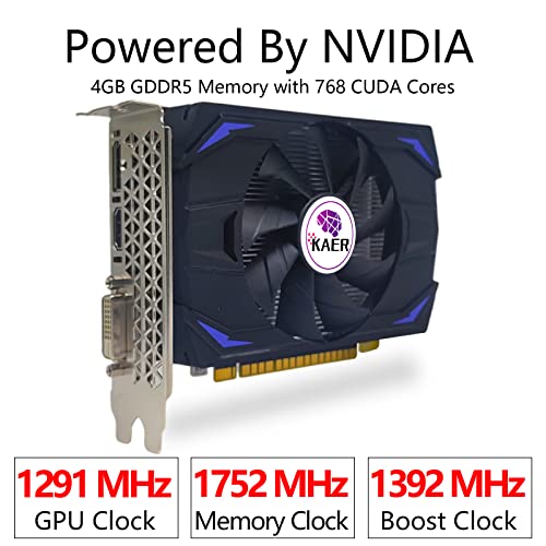 Geforce GTX 1050 Ti 4GB GDDR5 128 Bit PCI Express 3.0 x 16, 8K Output Vision Resolution Gaming Graphics Card