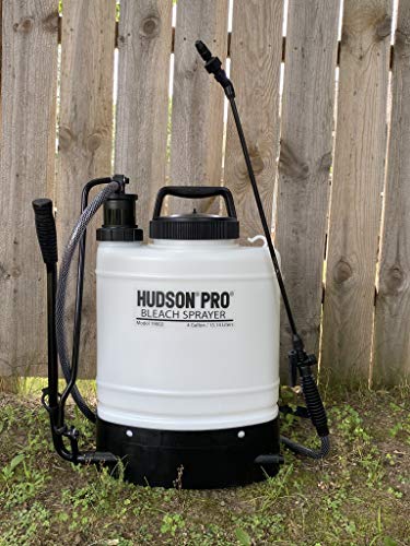 Hudson Pro 19002 4 Gallon Backpack Bleach Sprayer, White