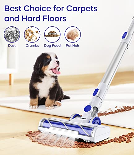 Cordless Vacuum Cleaner - ORFELD 24000Pa Powerful Stick Vacuum, Upgrade 40Mins Runtime & Most Advanced Filtration, 4 in 1 Rechargeable Lightweight Cordless Vacuum for Hardwood Carpet Pet Hair