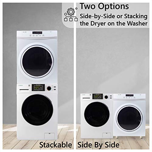 Space-saving Laundry Center with Sanitize, Allergen, Quiet, Winterize and Sensor Dry Features