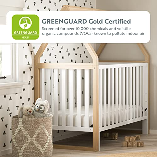 Storkcraft Orchard 5-in-1 Convertible Crib (White) – Canopy Style Baby Crib, Converts from Crib to Toddler Bed, Daybed and Full-Size Bed, Fits Standard Full-Size Crib Mattress