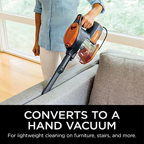 Shark HV302 Rocket Pet Corded Stick Vacuum, Lightweight with Swivel Steering for Carpets & Hard Floors, Converts to Hand Vacuum, Includes Crevice Tool, Pet Multi-Tool & Precision Duster, Orange