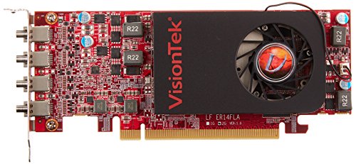 VisionTek Products Radeon 7750 SFF 2GB GDDR5 4M DirectX 11 OpenGL Single Fan Low Profile 4X miniDP Graphics Card 900798